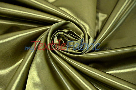 Bridal Satin Polyester Fabric - Shiny Solid, 58/60" Width, Multiple Colors (Yards, Bolts, Sample Swatches)