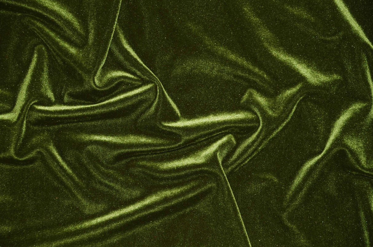 Stretch Velvet Spandex Fabric - Solid, 58" Width (1 Yard)