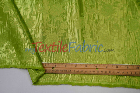 Satin Jacquard Satin Polyester Fabric - Satin Flower Brocade, 58/60" Width, Sample Swatch 3"x3" (1 Sample Swatch)