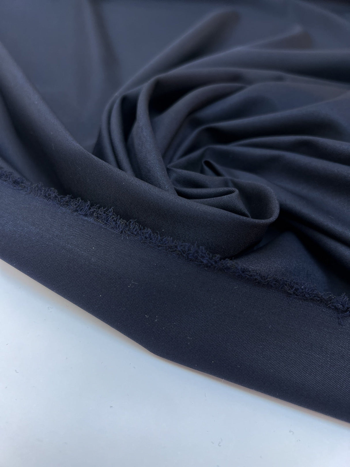 Blue Wool Blend Twill