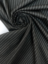 Jacquard Knit Striped Gray White