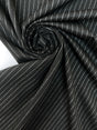 Jacquard Knit Striped Gray White