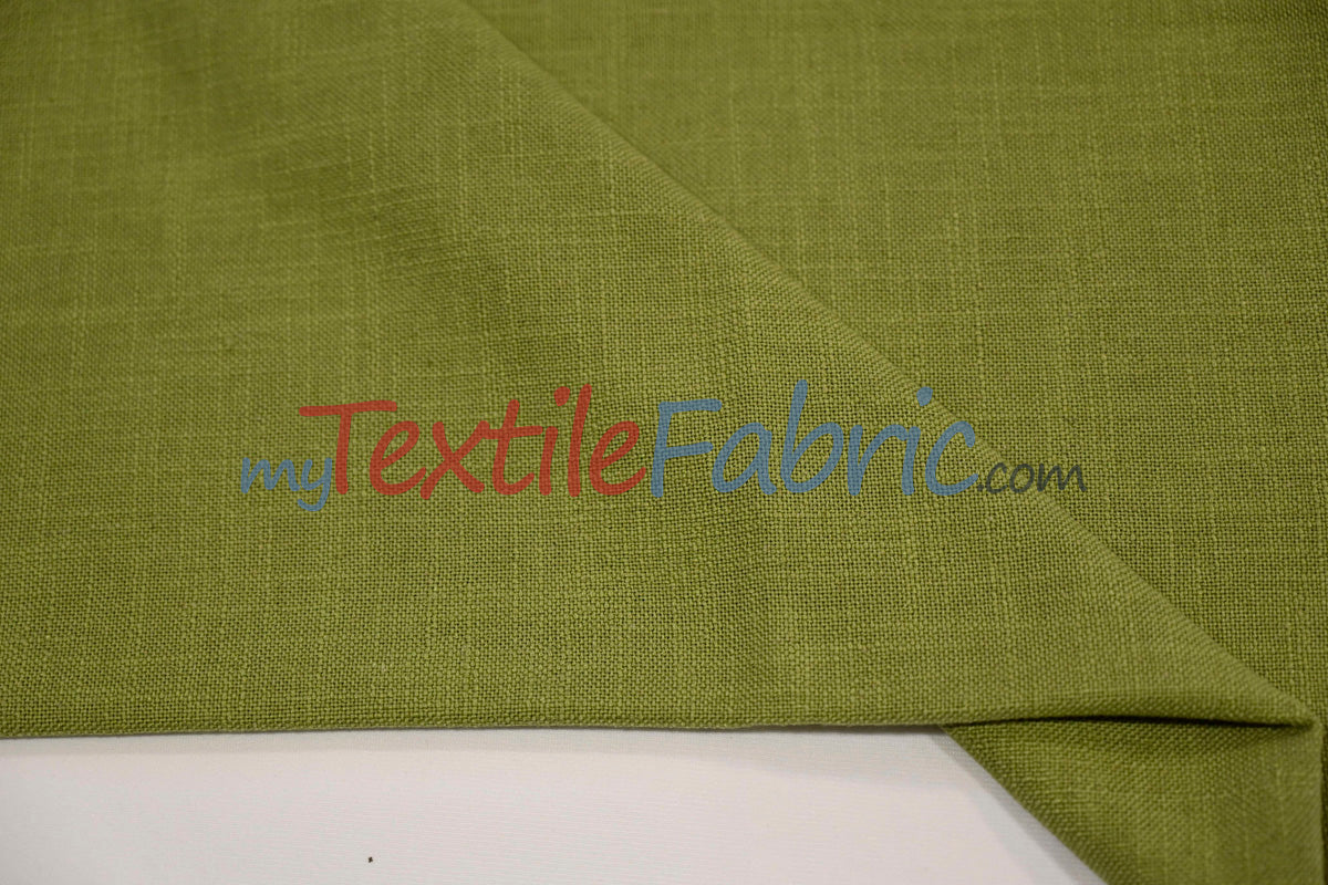 Luxe Linen Fabric Polyester-Linen Blend Fabric - 60" Wide, Upholstery, Apparel, Tablecloth (1 Yard)