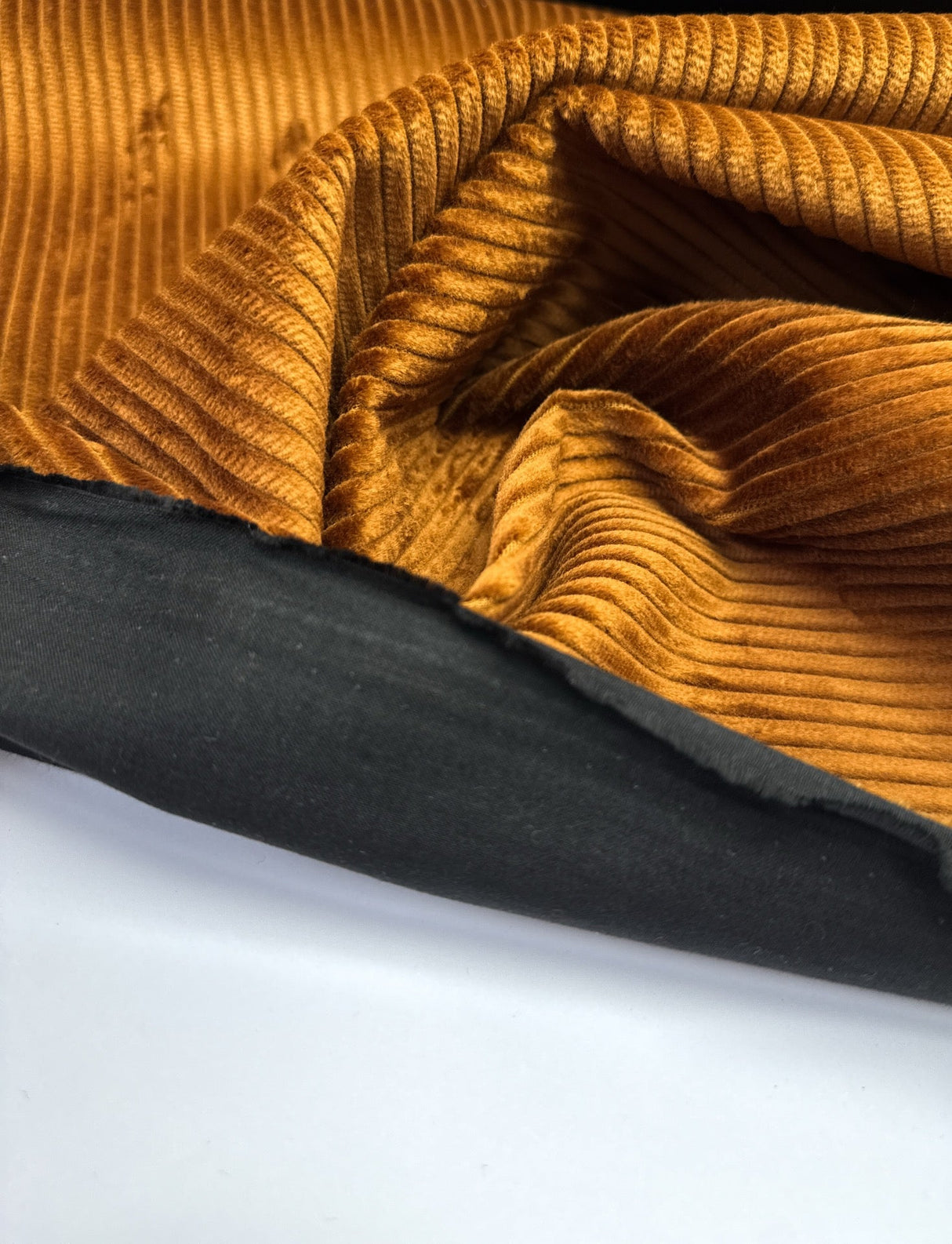 Cotton Corduroy Brown Ribbed