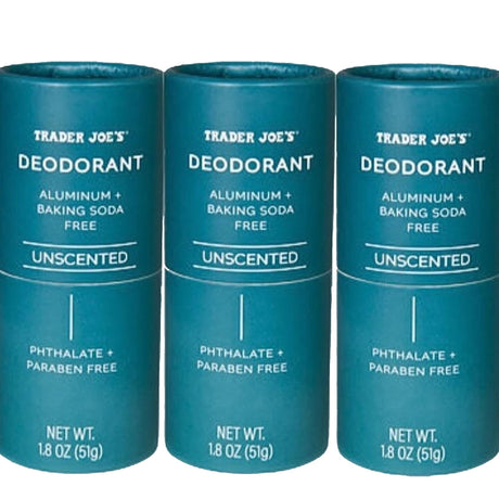 Desodorante sin fragancia de Trader Joe’s - sin bicarbonato de sodio | 1.8 onzas