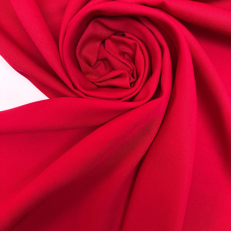 Viscose Twill Fabric Red Shade