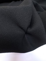 Black Wool Blend Crepe