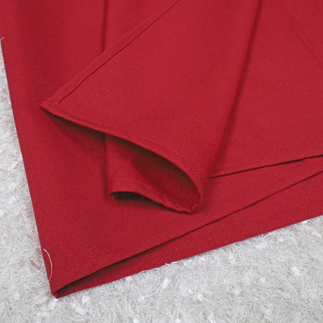 Square Polyester Table Overlay Topper 72x72 Apple Red