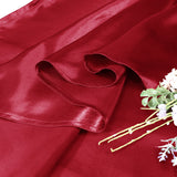 Round Heavy Duty Satin Tablecloth 132" Apple Red