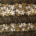 Polyester Glitter Floral Fabric Tiare Garden