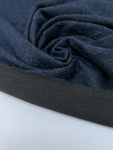 Polyamide Matlassé Houndstooth Blue-Black
