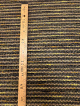 Cotton Tweed Striped Green-Beige with Wool and Lurex
