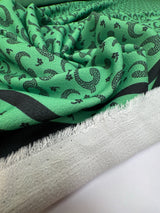Polyamide Crepe Printed Green Black