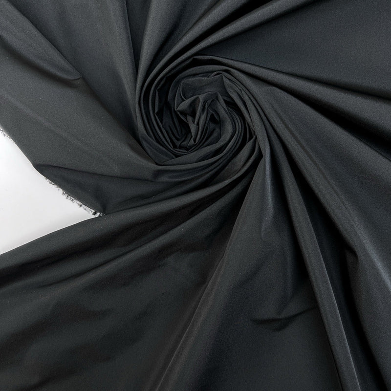 Black Rep Weave Polyester Fabric