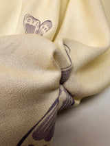 Viscose Crepe Printed Yellow Fabric