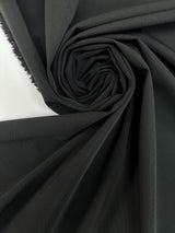 Black Polyester Viscose Elastane Twill