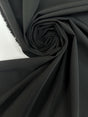 Black Polyester Viscose Elastane Twill