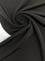 Wool Rep Weave Fabric Black