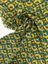 Silk Crepe Multicolour Printed Fabric