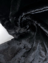 Black Modacrylic Faux Fur