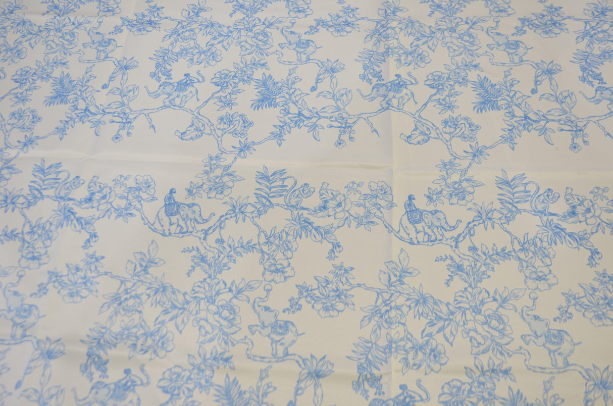 Ben Toile Polyester Fabric - French Toile Print, 58/60" Width, 4 Colors (1 Yard)