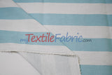 10 Oz 100% Cotton Canvas 2" Stripe Fabric - Multiple Colors, 60" Wide (1 Yard)