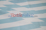 10 Oz 100% Cotton Canvas 2" Stripe Fabric - Multiple Colors, 60" Wide (1 Yard)