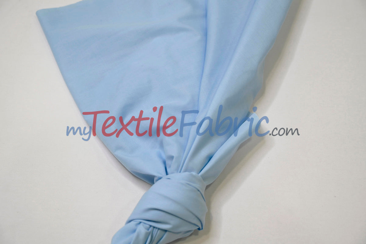 Polyester Cotton Broadcloth Fabric - Solid Colors, 58/60" Width (1 Yard)