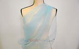 Super Organza Polyester Fabric - Semi-Sheen Sheer, 60" Width, White, Ivory, Baby Blue, Lavender, Black (By The Yard)