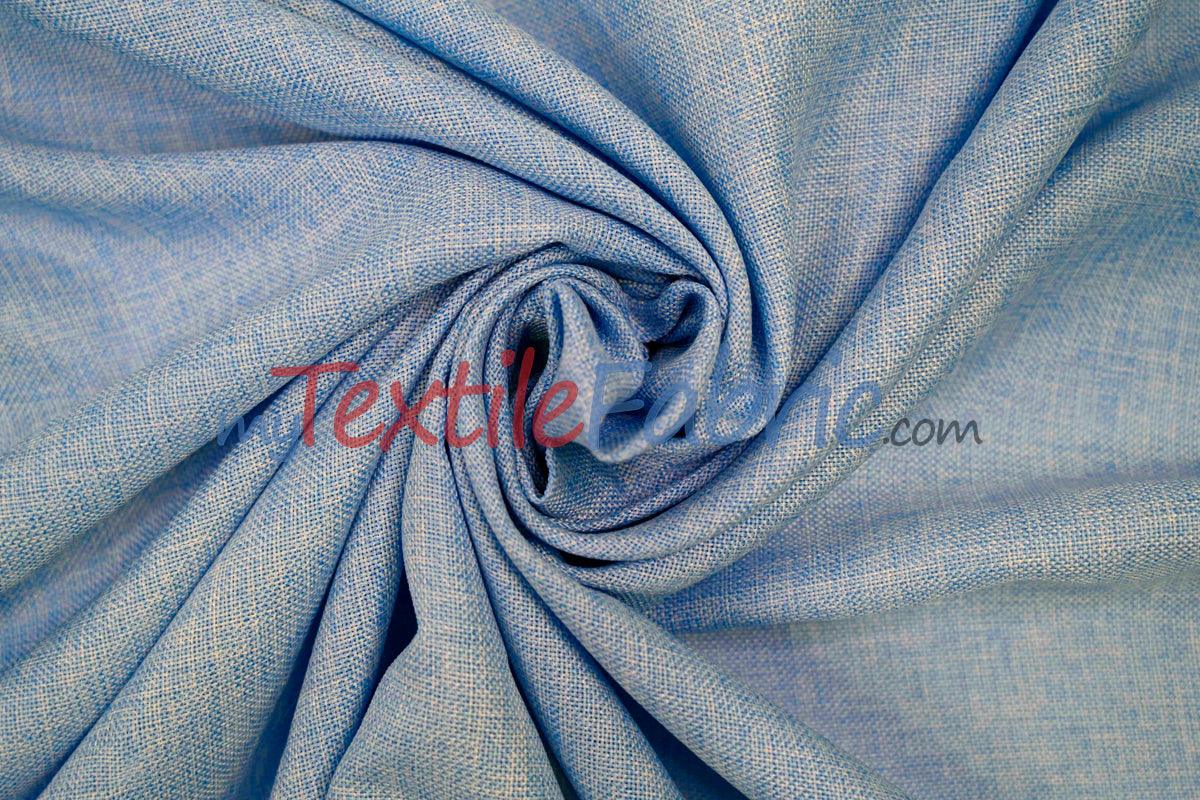 Vintage Linen Polyester Fabric - Faux Burlap, Rustic Natural Look, 58/60" Width (1 Yard)