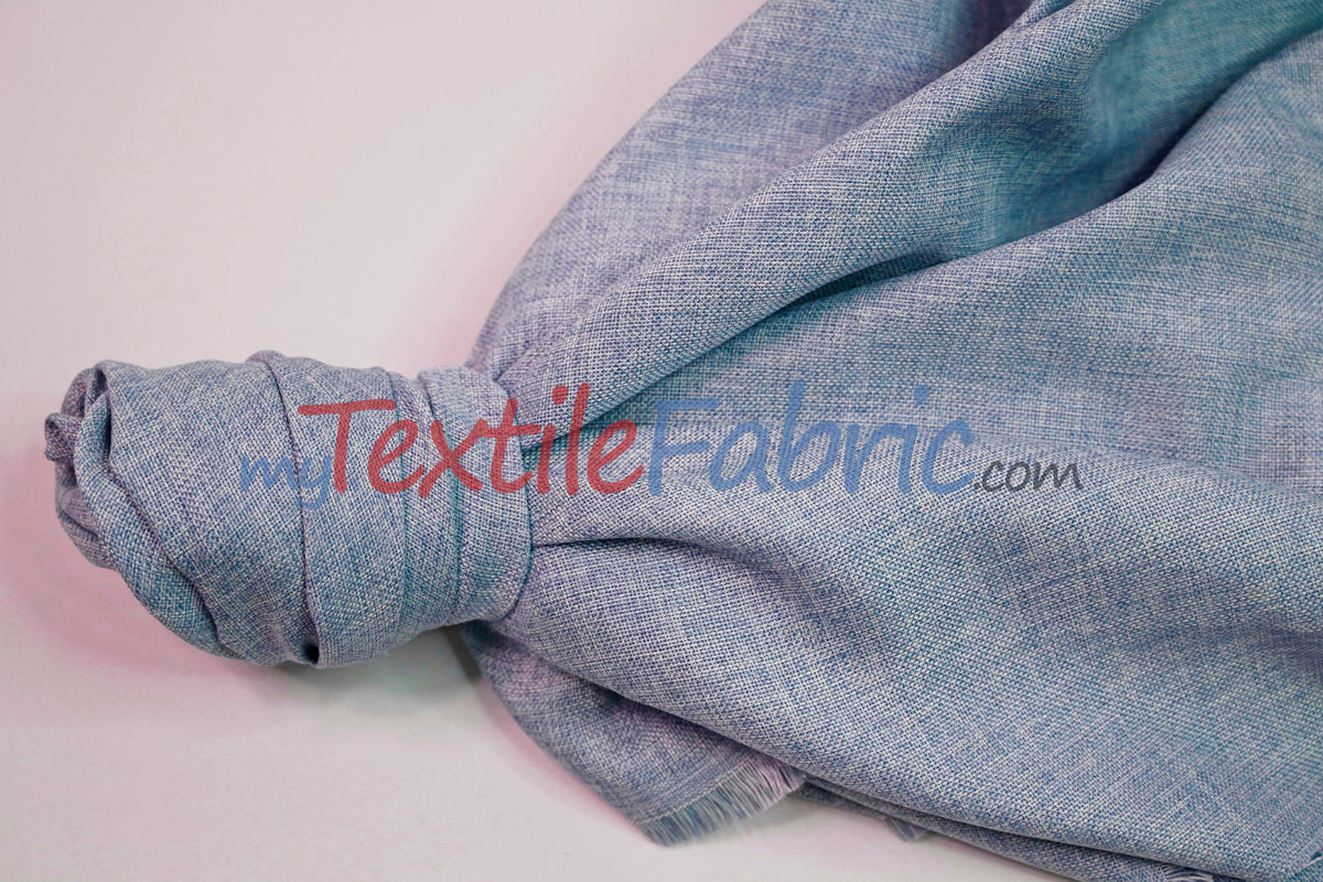 Vintage Linen Polyester Fabric - Faux Burlap, Rustic Natural Look, 58/60" Width (1 Yard)