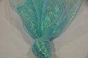 Crush Iridescent Pearl Organza Polyester Fabric - Sheer Crushed Holographic, 38/40" Width (1 Yard)