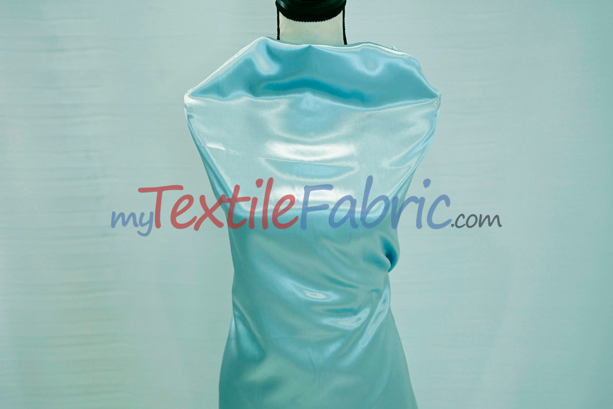 Stretch Charmeuse Satin Fabric - 96% Polyester 4% Spandex, Solid, 58/60" Width (Yards, Bolts, Sample Swatches)