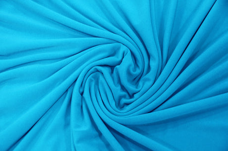 ITY Knit Polyester Spandex Fabric - Solid Interlock Twist Yarn, 58/60" Width, Multiple Colors (1 Yard)