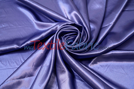 Charmeuse Satin Polyester Fabric - Solid, 58/60" Width, Multiple Colors (1 Yard)