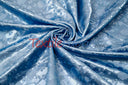 Satin Flower Brocade Polyester Fabric - Tone On Tone Embossed Floral, 58/60" Width (1 Yard)