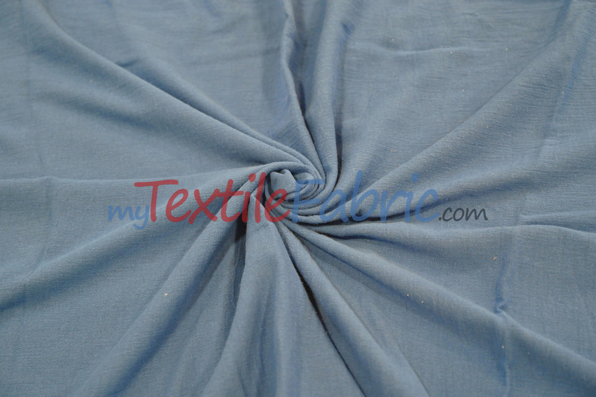100 Percent Cotton Gauze Fabric - Soft Lightweight Muslin, 46/48" Width, Yards, Bolts, Sample Swatch (1 Yard)