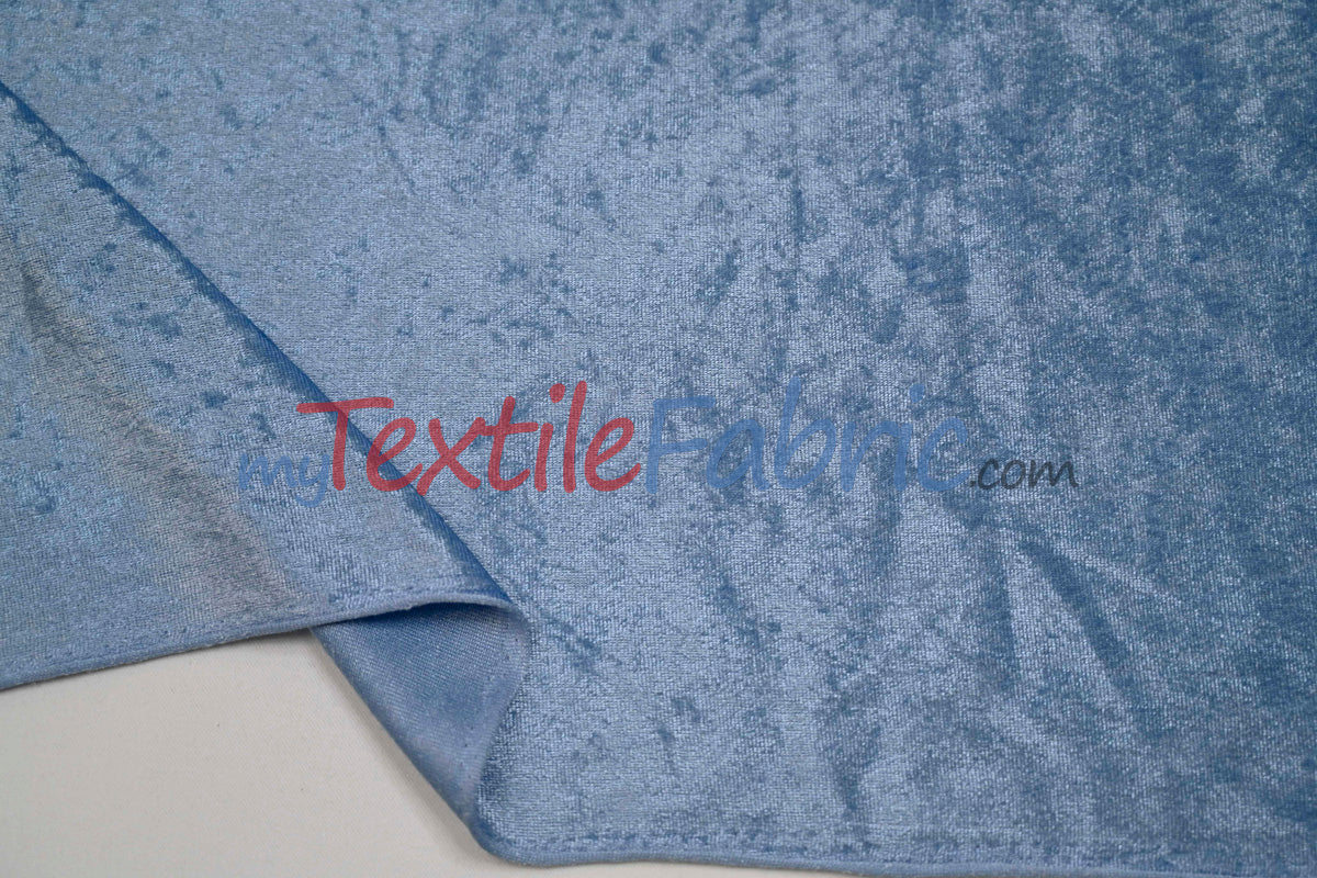 Panne Velvet Polyester Fabric - Crush Panne Velour, Solid, 58/60" Width (1 Yard)