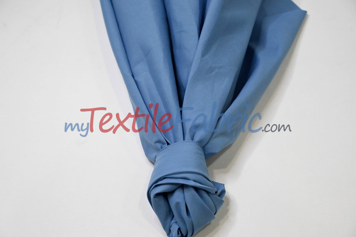 Polyester Cotton Broadcloth Fabric - Solid Colors, 58/60" Width (1 Yard)