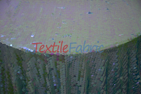Fish Scale Paillette Sequins Polyester Fabric - 9Mm Sequins, 54" Width, Multiple Colors (1 Yard)
