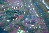 Fish Scale Paillette Sequins Polyester Fabric - 9Mm Sequins, 54" Width, Multiple Colors (1 Yard)
