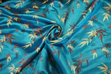 Oriental Bamboo Brocade Polyester Fabric - Bamboo Jacquard, 45" Width (1 Yard)