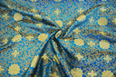 Chinese Medallion Brocade Polyester Fabric - Medallion Jacquard, 48" Width (1 Yard)