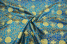 Chinese Medallion Brocade Polyester Fabric - Medallion Jacquard, 48" Width (1 Yard)