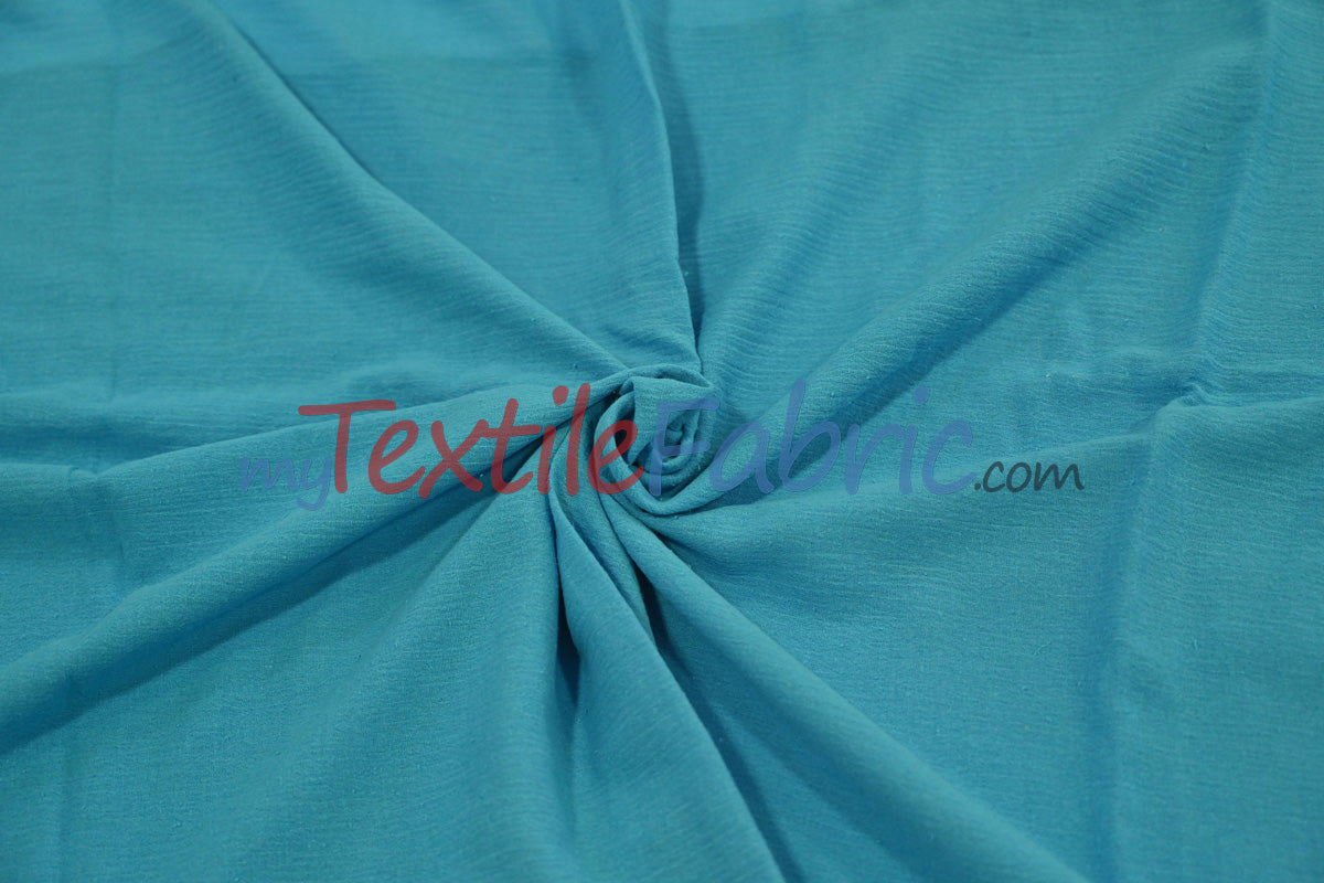 100 Percent Cotton Gauze Fabric - Soft Lightweight Muslin, 46/48" Width, Yards, Bolts, Sample Swatch (1 Yard)