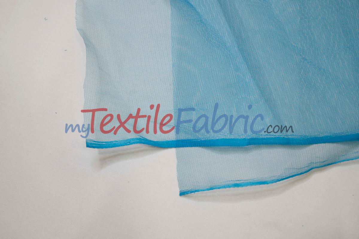 Hard Net Crinoline Polyester Fabric - Sheer Stiff Netting, 60" Width (Yards)