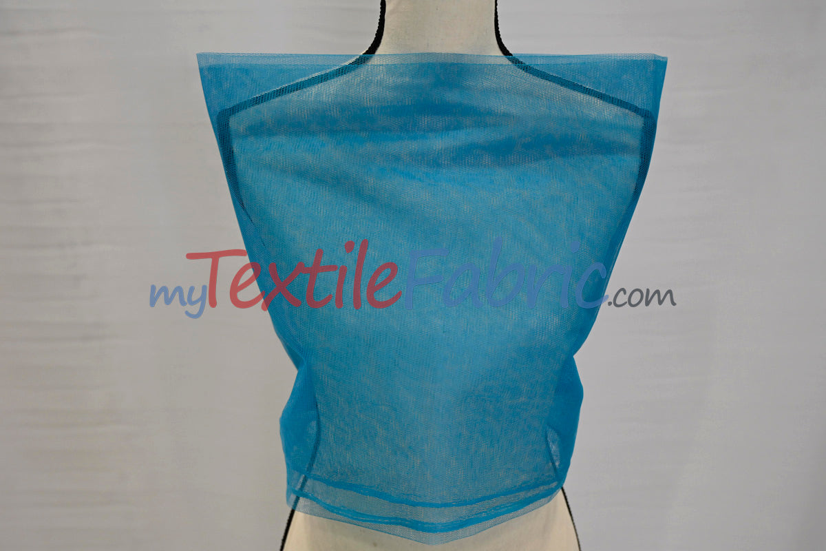Hard Net Crinoline Polyester Fabric - Sheer Stiff Netting, 60" Width (Yards)