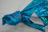 Hologram Foil Spandex Lame Fabric - Rainbow Stretch Metallic, 58/60" Width (1 Yard)