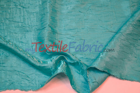Iridescent Crush Shimmer Rayon Polyester Fabric - Iridescent Two-Tone Crushed Shimmer, 52/54" Width, Multiple Colors (Yards & Bolts)