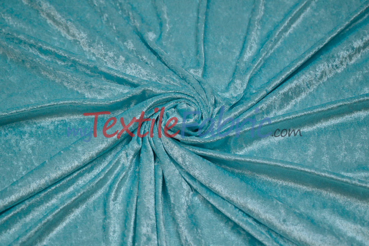 Panne Velvet Polyester Fabric - Crush Panne Velour, Solid, 58/60" Width (1 Yard)